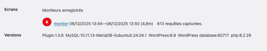 Index WP MySQL For Speed : <b>boostez WordPress</b> 4 Monitoring des requêtes WordPress dans Index WP MySQL For Speed