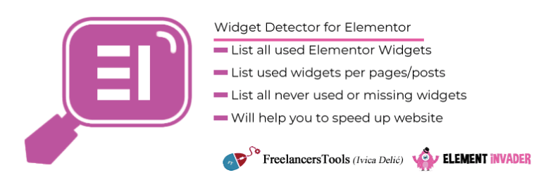Extension Widget Detector For Elementor pour WordPress