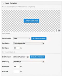 Slider Revolution V4.0 : <b>on remet tout à plat !</b> 7 Animation de calque Slider Revolution