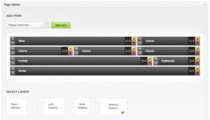 Une composition de contenu de page avec le th&egrave;me Modernize