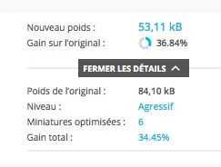 IMAGIFY : compresse vos images <b>vite et bien !</b> 4 Détails de la compression