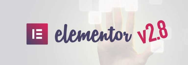 Accueil 10 Nouvelle version 2.8 pour Elementor