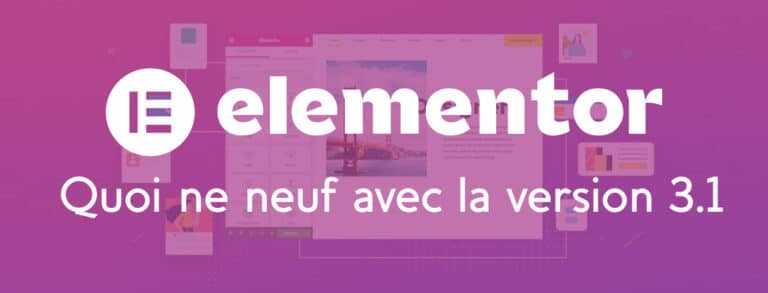 Elementor 3.1 et 3.2 future