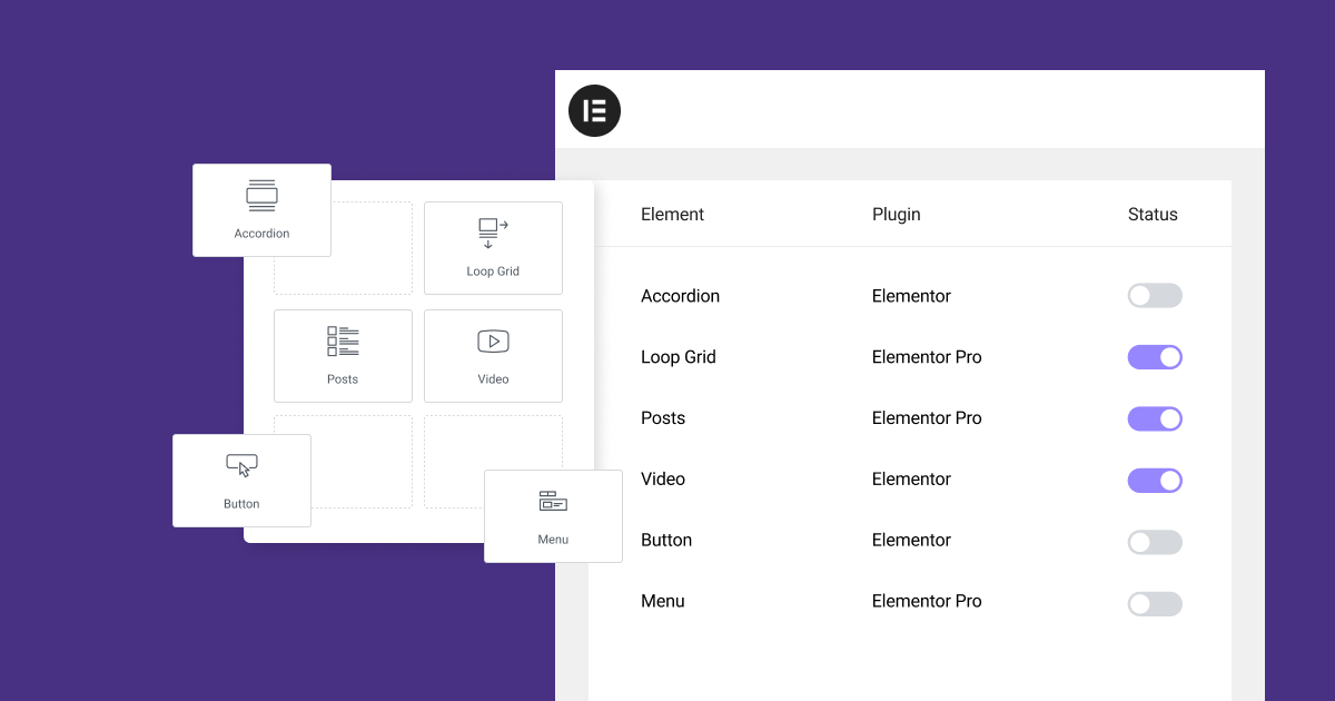 Elementor 3.18 bêta : <b>petites retouches…</b> 1 Elementor bêta 3.18 - Gestionnaire des widgets