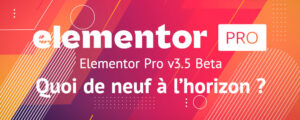 Elementor PRO bêta 3.5