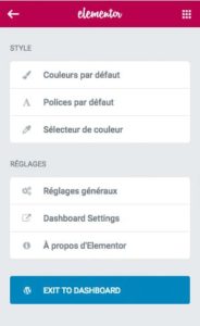Elementor v1.9 : <b><i>une interface qui bouge</i></b> et des dents qui grincent 4 Elementor v1.9 - Menu global remanié