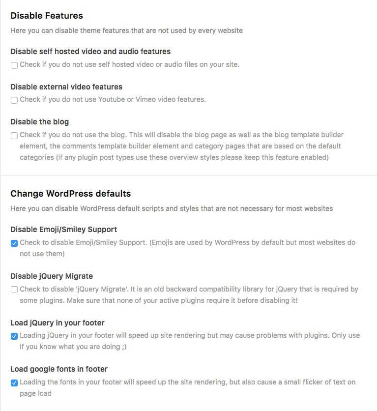 Thème Enfold v4.3 : les <b>grandes manœuvres</b> commencent ! 2 Réglages des performances du thème Enfold pour WordPress