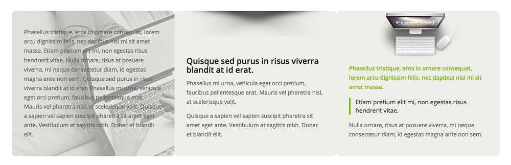 Thème WordPress Enfold : <b>on passe à la 3.2</b> 4 Les possibilités de styles des colonnes