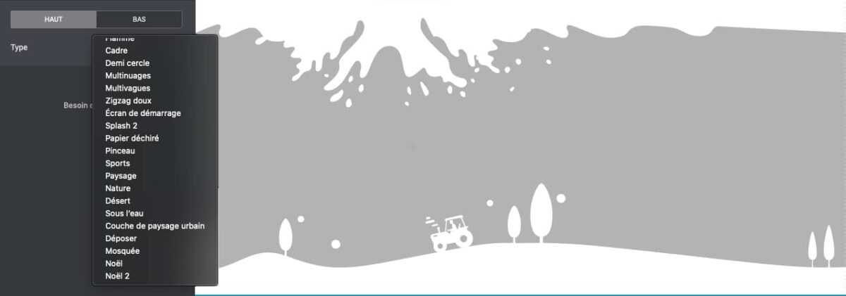 Happy Addons : <b>un bon pack</b> pour Elementor gratuit ! 3 Nouvelles formes de séparations dans Happy Addons gratuit