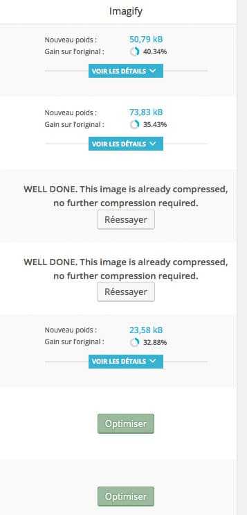 IMAGIFY : compresse vos images <b>vite et bien !</b> 3 Compression dans la bibliothèque des médias