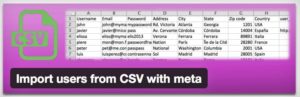 Import users from csv with meta