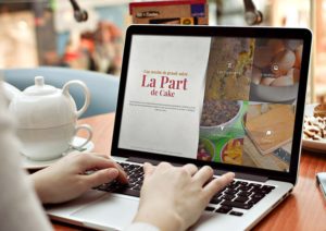 Nouveau site La Part de Cake sur Bootstrap