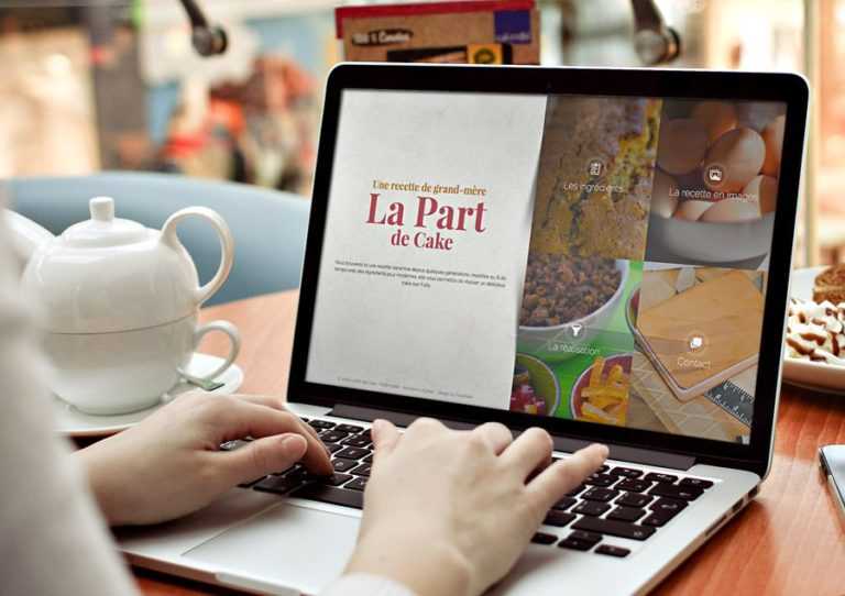 Nouveau site La Part de Cake sur Bootstrap