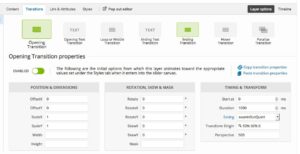 LayerSlider V6.0 - Les options de transitions de calque