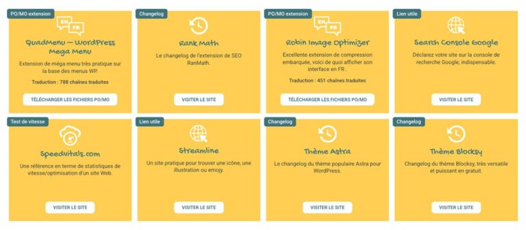 Ressources Web par momo-fr - Liens utiles, outils Web, traductions pour WordPress&hellip;