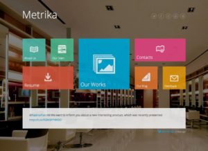 Thème WordPress Metrika : <b>un mélange des genres</b> 2 La page d'accueil du thème Metrika