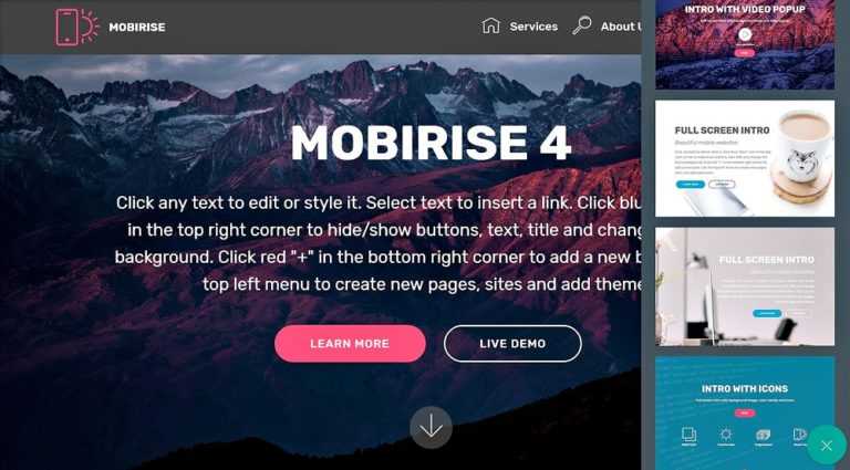 MOBIRISE - Composeur de site web