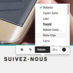Mobirise : votre site Bootstrap <b>en quelques clics…</b> 5 MOBIRISE font text option