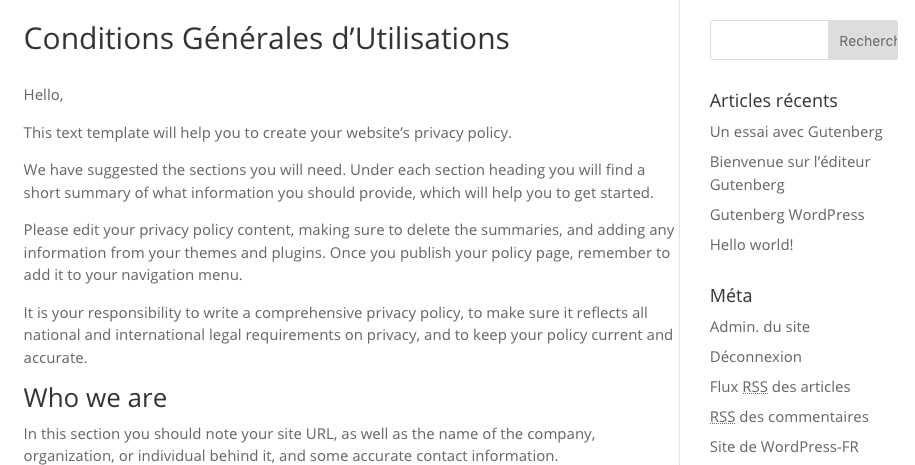 RGDP : <b>WordPress 4.9.6</b> Ready ! 3 RGDP : <b>WordPress 4.9.6</b> Ready ! 2