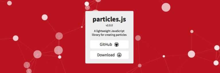 Script animation Particles.js