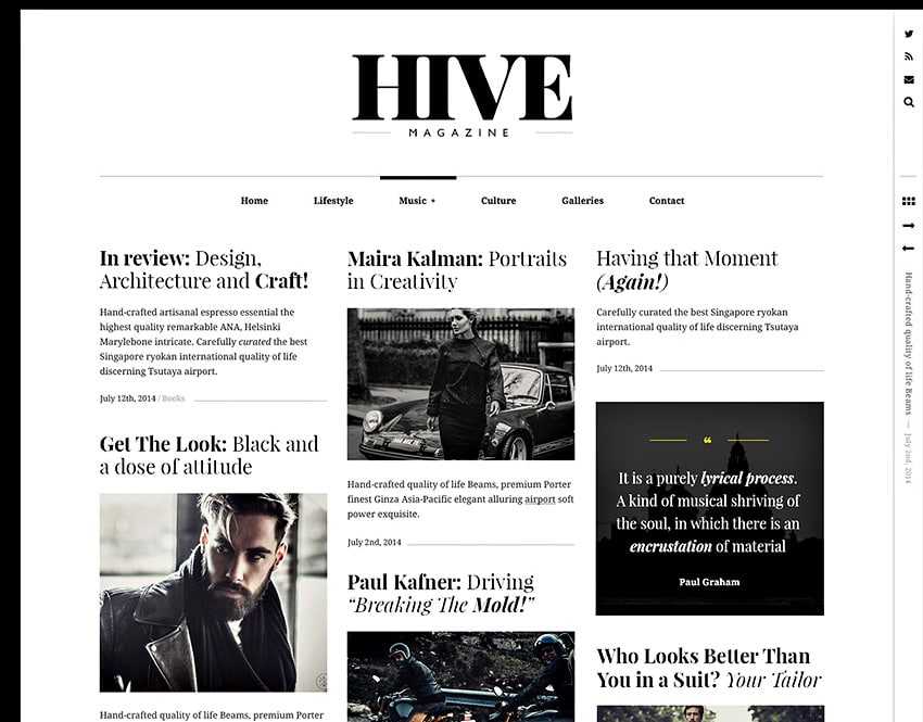PixelGrade : des thèmes orientés <b>texte et typo</b> 6 PixelGrade - Thème Hive