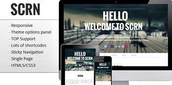 Th&egrave;me SCRN pour WordPress