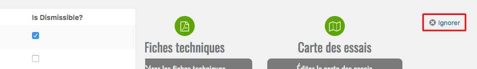 Dashboard Welcome for Elementor : <b>personnalisez</b> votre administration WordPress 4 Extension Dashboard Welcome for Elementor - Réglages menu masquage panneau