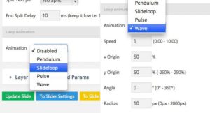 Slider Revolution 4.5 : ergonomie et fonctionnalités <b>en hausse</b> 7 Boucle d'animation avec Slider Revolution