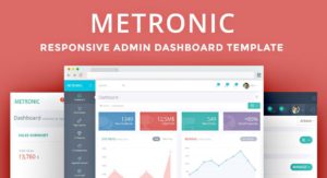 Framework HTML Metronic - Boostrap