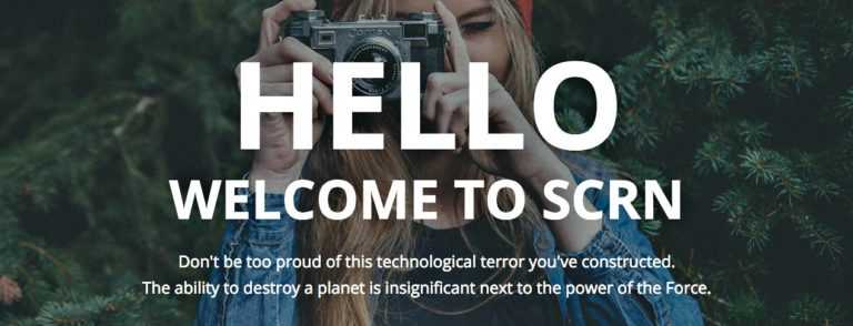 Th&egrave;me WordPress SCRN