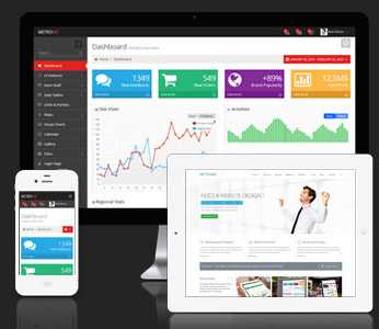 Th&egrave;me Metronic pour Bootstrap