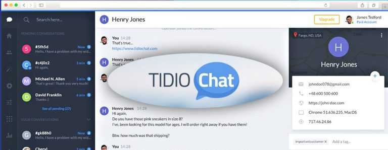 Tidio Chat pour WordPress