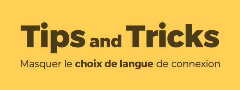 Accueil 12 Macquer le choix de langue de connexion de WordPress