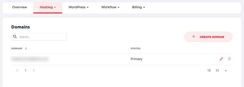 Gestion des domaines du compte Wordify