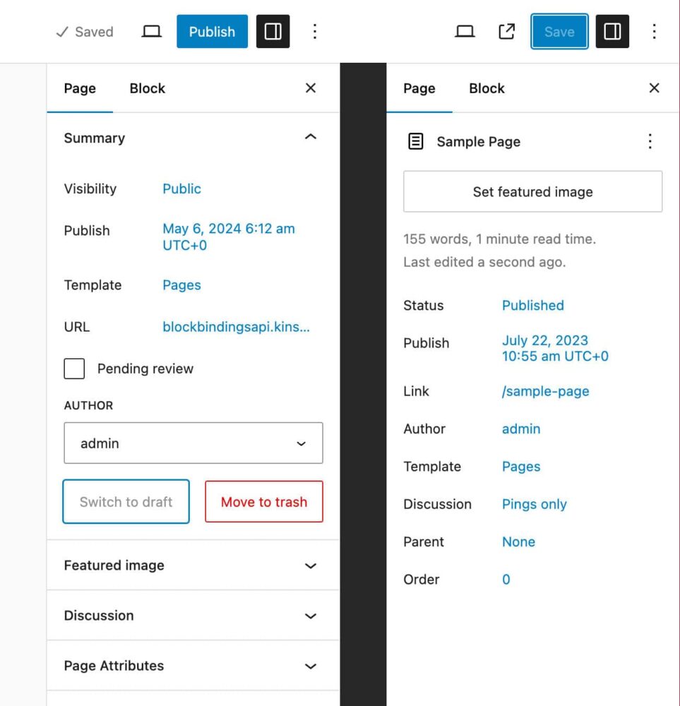 WordPress v6.6 : <b>grand ménage d’été !</b> 1 WordPress v6.6 - Réglages des contenus