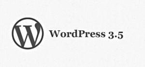 WordPress version 3.5