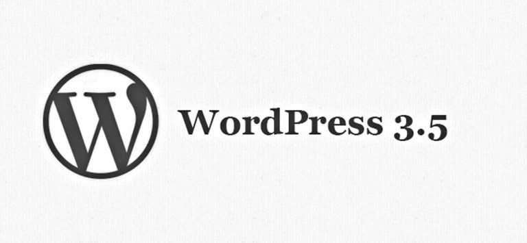 WordPress version 3.5