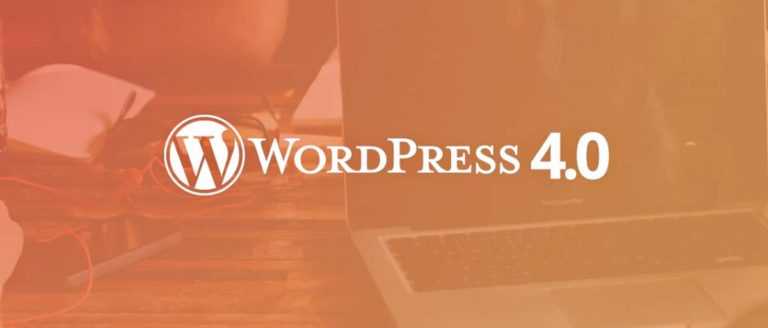 WordPress version 4.0