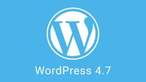 WordPress version 4.7
