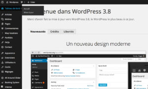 Accueil WordPress 3.8
