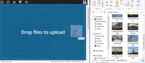 Gliss&eacute; / d&eacute;pos&eacute; dans l'&eacute;diteur
