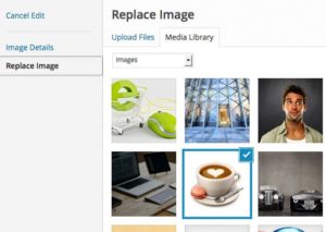 Remplacement d'image