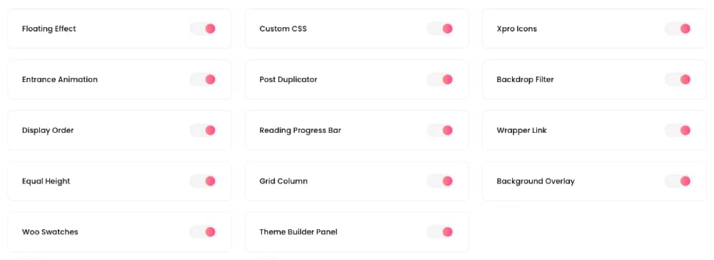 Xpro Addons For Elementor : un pack complémentaire <b>très utile !</b> 5 Les extensions de Xpro Addons For Elementor