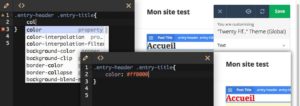 Yellow Pencil - &Eacute;dition CSS en direct