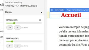 Yellow Pencil - R&eacute;glage margin CSS